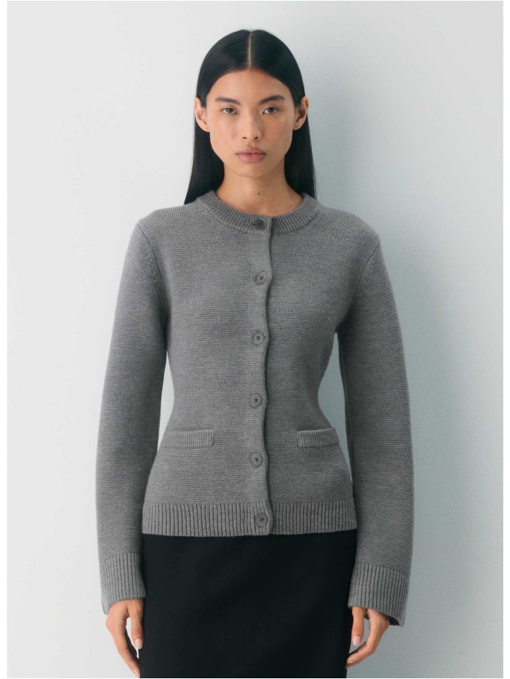 Aritzia Meraki merino wool cardigan